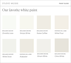 Studio Mcgee White Paint Colors