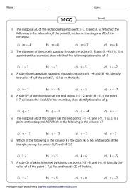 Exclusive Series Of Mcq Worksheets
