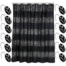 Popular Bath Sinatra Black 70 X 72