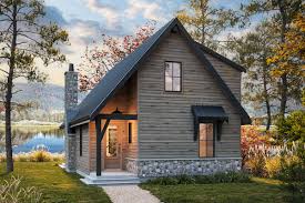 Mountain Cottage With Two Story Great