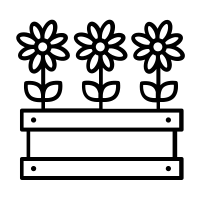 Flower Bed Icons Free Svg Png