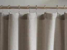 Organic Cotton Shower Curtain Waffle