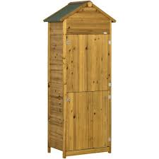 Outsunny Wood Garden Storage Shed Tool