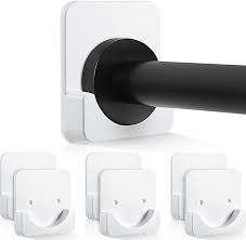 Adhesive Shower Curtain Rod Holder Set