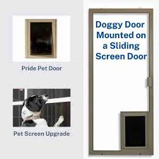 Sliding Screen Door With Built In Dog Door