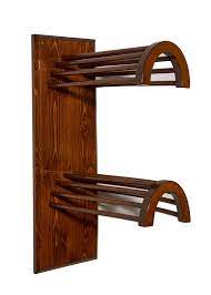 Wood Saddle Stand Wall Mounted