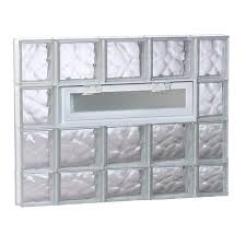 Vented Glass Block Window 3630vdc