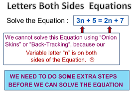 Variable On Both Sides Equations