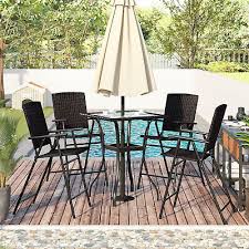 Dining Table Set Umbrella Hole