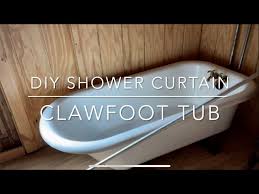 Diy Oval Shower Curtain Clawfoot Tub