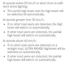 automatic high beams not working
