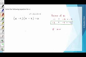 4c Solving Quadratic Equations