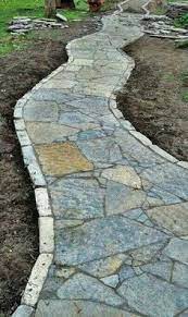Image Result For Flagstone Patio Border