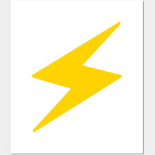 Lightning Bolt Emoticon Icon