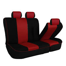 Edgy Piping Seat Covers Full Set Fh Group Color Red