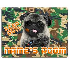 Buy Pug Door Sign Bedroom Name Plaque