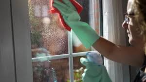 Window Cleaner Stock Footage