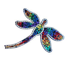 Dragonfly Wall Hanging Recycled Glass