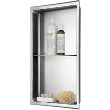Double Shelf Bathroom Shower Wall Niche