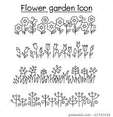 Flower Garden Vector Decorative Graphic