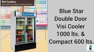 950 L Blue Star Glass Door Refrigerator
