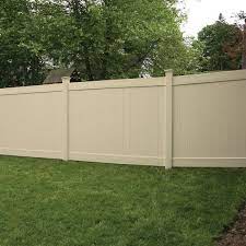 Linden 6 Ft H X 8 Ft W Sand Vinyl Privacy Fence Panel Unassembled