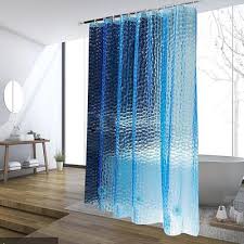 Jssablo Blue Shower Curtain Liner 100