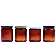 9 Oz Glass Jars With Black Lids Shay