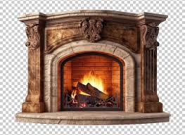 Premium Psd Vintage Fireplace