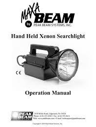 peak beam systems maxa beam operation