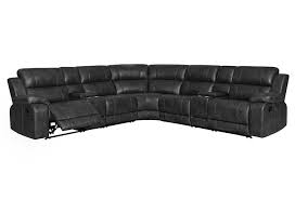 Nicolas Grey Sectional With 3 Recliners