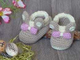 Baby Booties Bunny 0 6 Months Crochet
