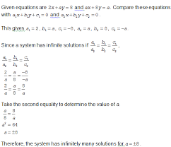 Infinitely Many Solutions 2x Ay 8ax