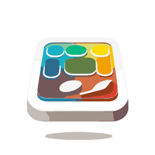 Paint Palette Icon Vector