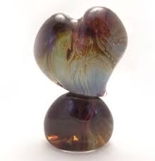 Calcedony Heart Murano Glass Murano