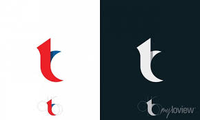 Modern Minimalist Letter T Logo This