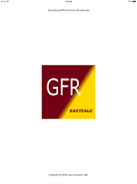Gfr Easycalc On The App