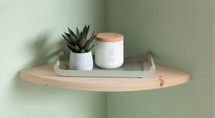 European Made Floating Corner Shelf Raw