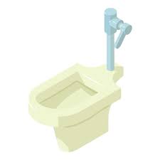 Cleaning Toilet Icon Isometric