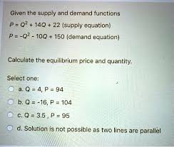 Supply Equation