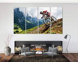 Extreme Cycling In Mountains Cool Art