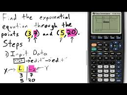 Find Exponential Equation Through 2