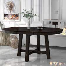 Round Extendable Dining Table W 16