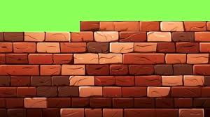 Brick Wall Green Screen Stock