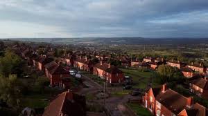 Houses Uk Drone Stock Footage Royalty