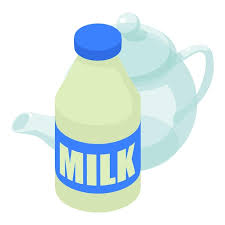 Milk Drink Icon Isometric Vector