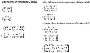 2 Solve The Following Simultaneous