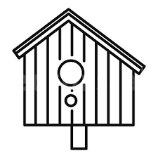 Roof Bird House Icon Outline Roof Bird