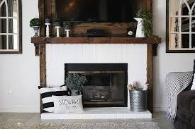 How To Paint A Brick Fireplace Diy