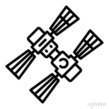 Orbit Space Station Icon Outline Orbit